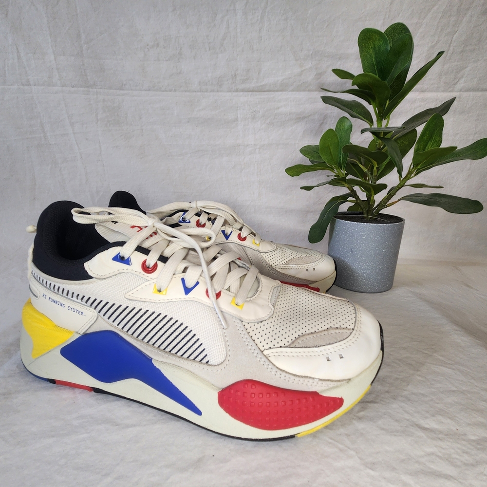 PUMA MEN SNEAKERS SHOES MULTICOLOR SIZE 9-10/43 370920-01 RS RUNNING SYSTEM